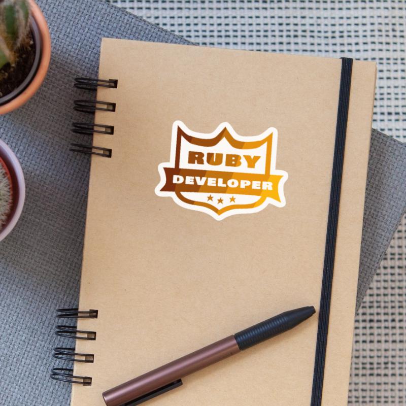 Ruby Developer Sticker size S (10 x 10 cm)