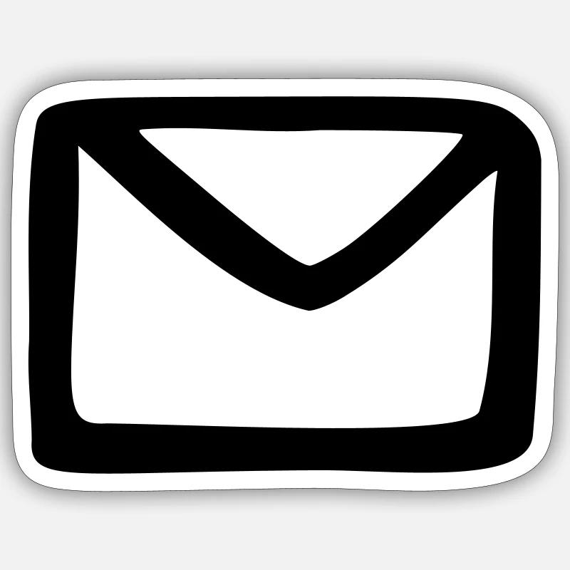 logo email mail Sticker taille S (10 x 10 cm)