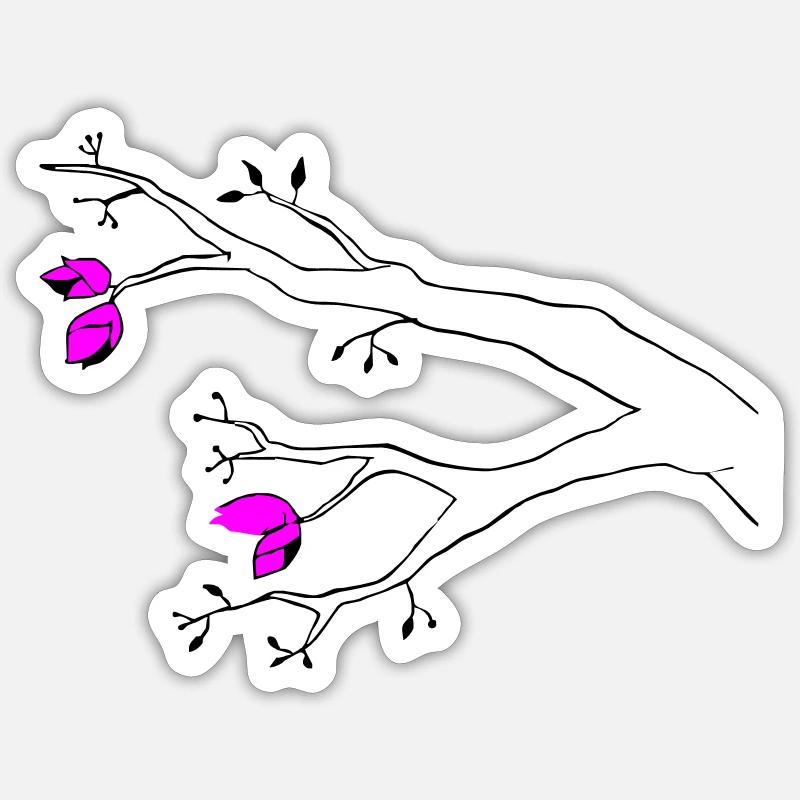 Bud Sticker size S (10 x 10 cm)