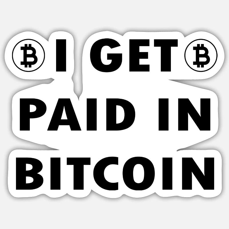Bitcoin Trading Crypto Stocks - Sticker taille S (10 x 10 cm) - blanc mat