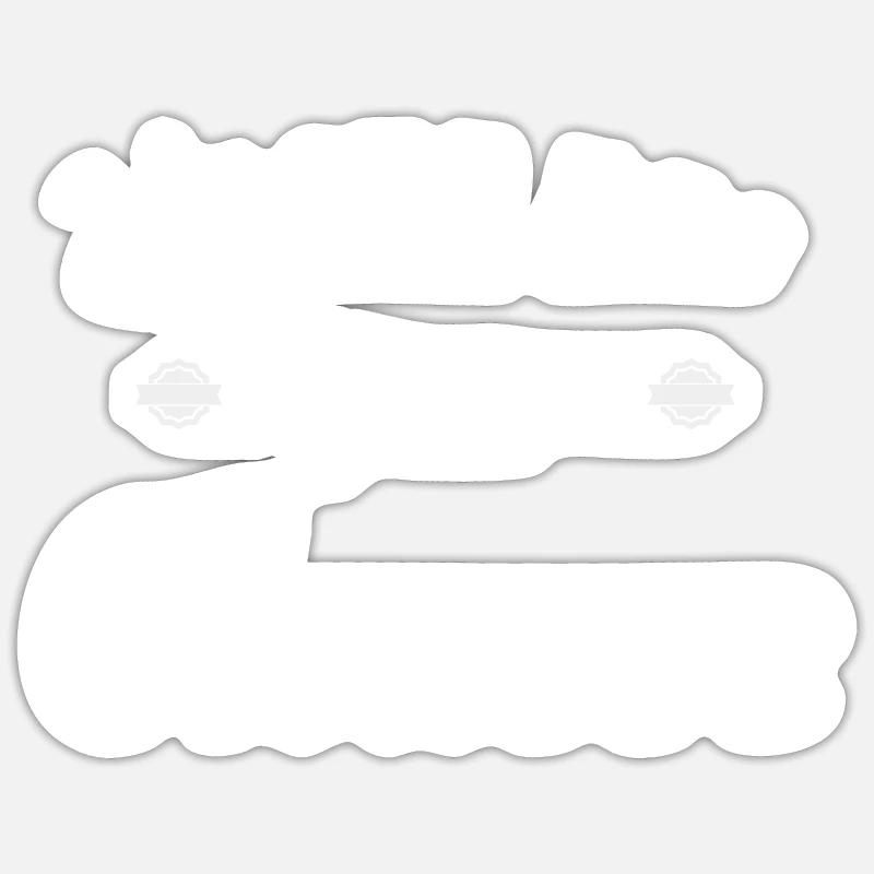 Chasse1 - Sticker taille S (10 x 10 cm) - blanc mat