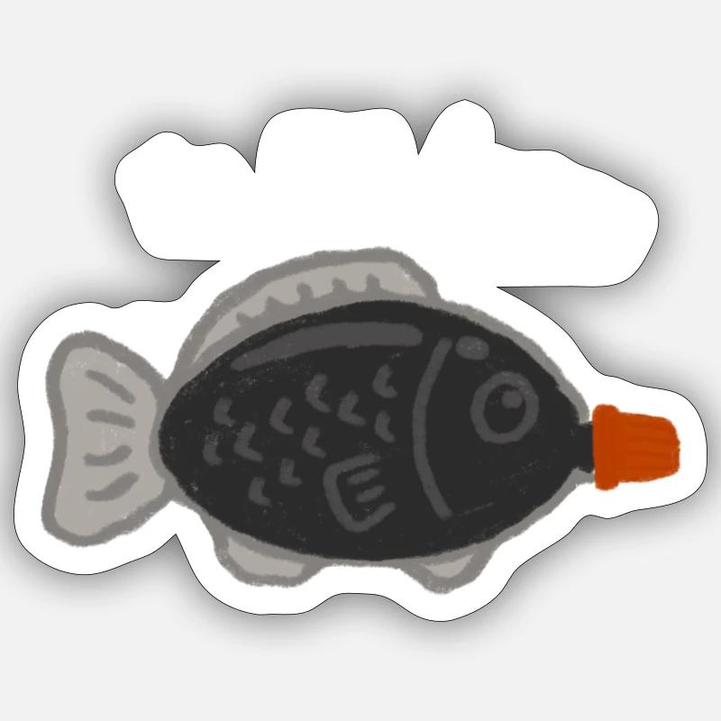 Pippaint Ich bin Soja glücklich - Sticker Größe S (10 x 10 cm) - Mattweiß