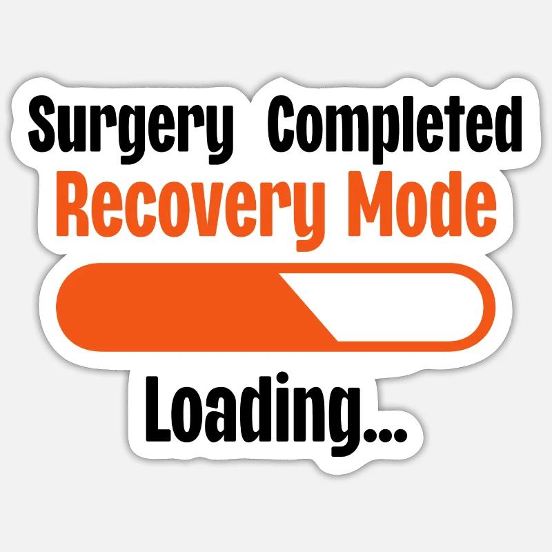 Surgery Completed Recovery Mode Loading Sticker size S (10 x 10 cm)