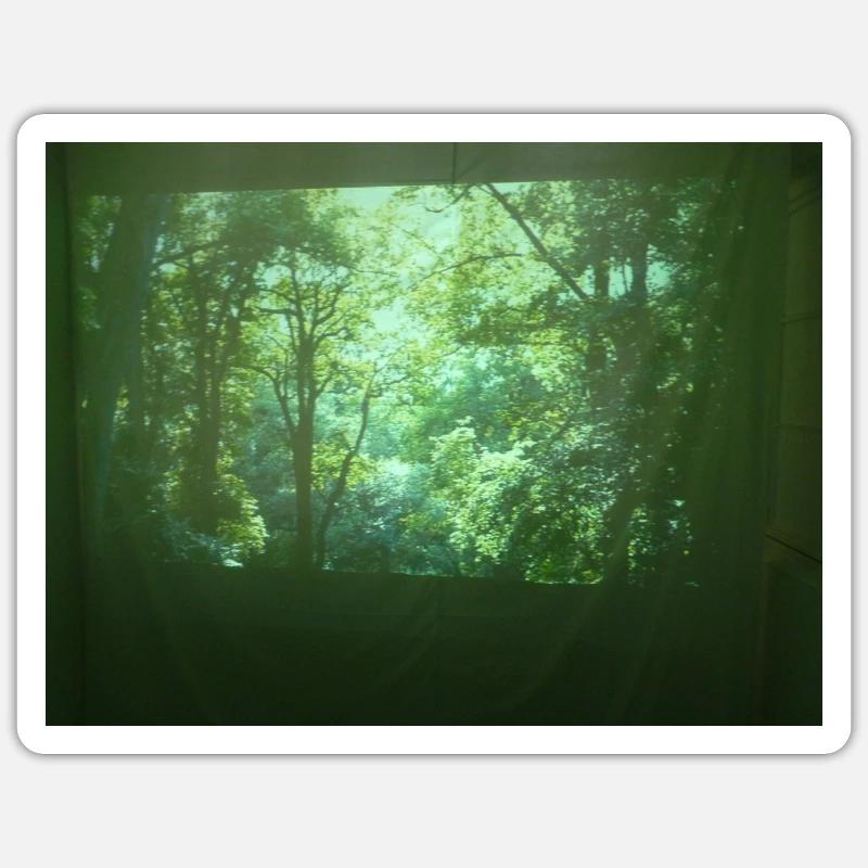Wald - Sticker Größe S (10 x 10 cm) - Mattweiß