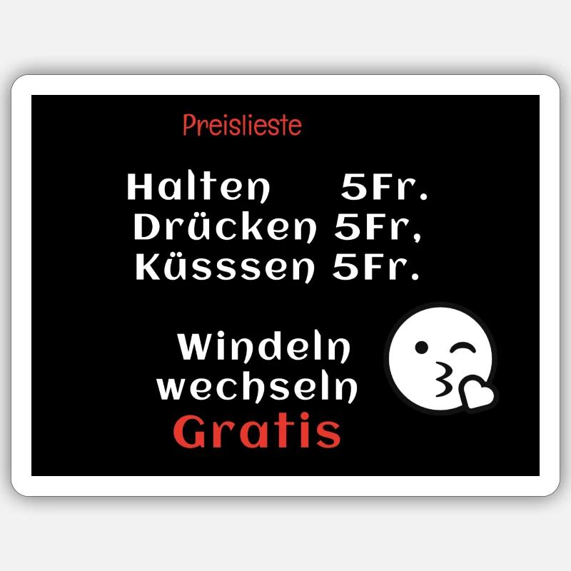 Windeln wechseln Sticker Größe S (10 x 10 cm)