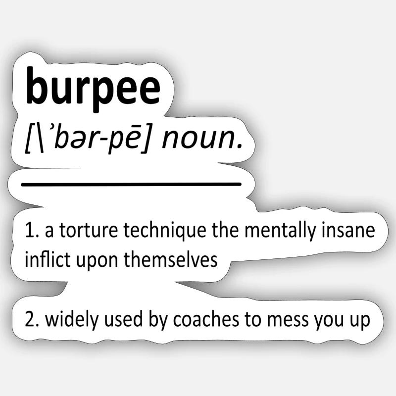 Burpee Definition Sticker size S (10 x 10 cm)