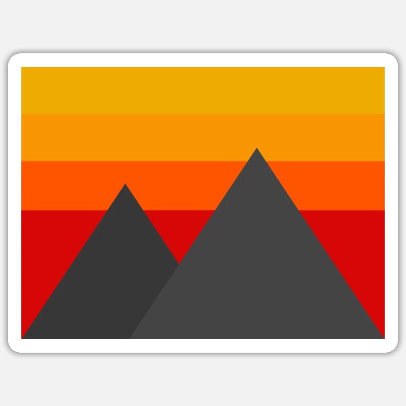 Minimalistic Mountains Sticker size S (10 x 10 cm)