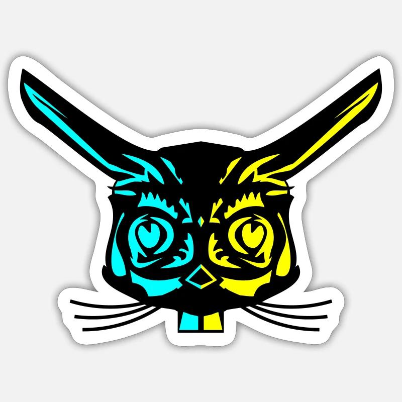 Rabbit Sticker size S (10 x 10 cm)