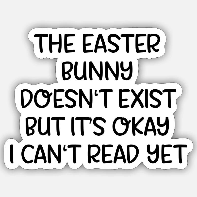 Easter bunny Sticker Größe S (10 x 10 cm)