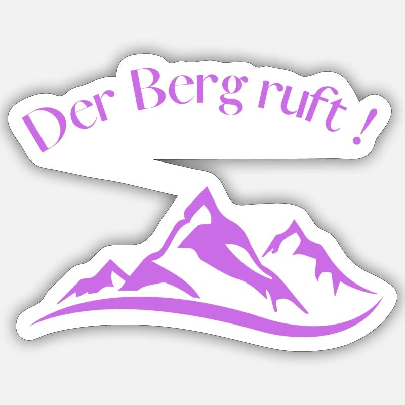 Der Berg ruft Sticker Größe S (10 x 10 cm)