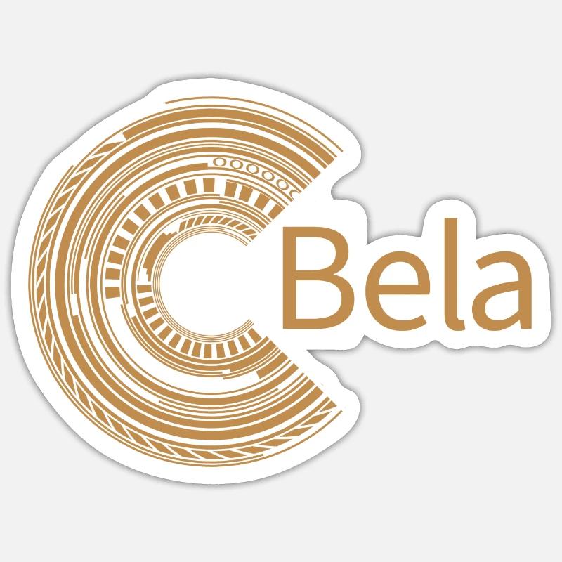 Pour Bela - Sticker taille S (10 x 10 cm) - blanc mat