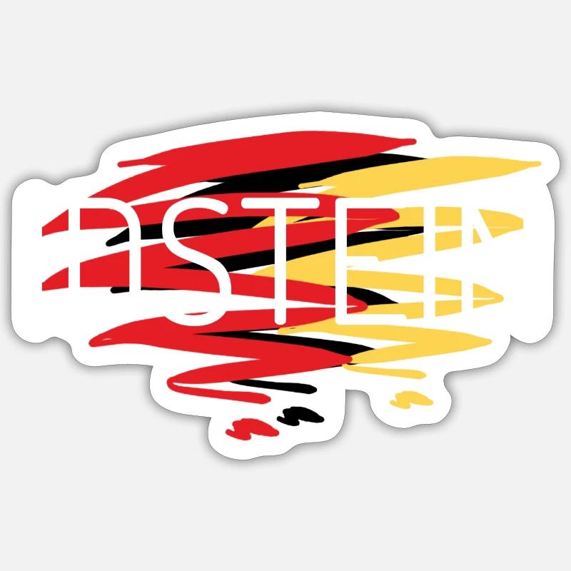Idstein Souvenir T-Shirt Idstein Pullover - Sticker Größe S (10 x 10 cm) - Mattweiß