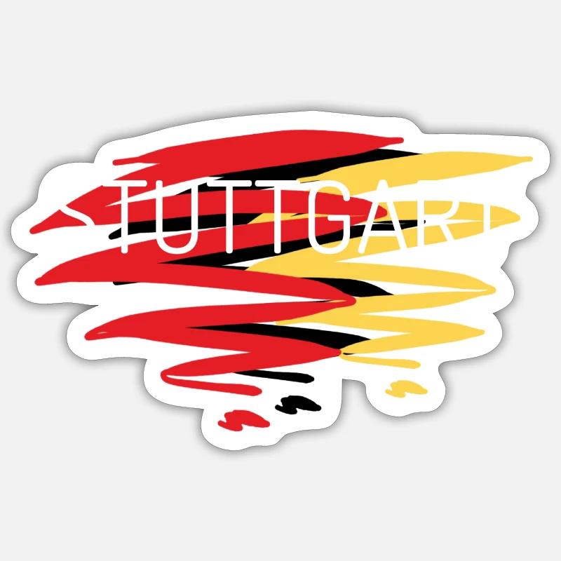 Cooking apron Stuttgart Sticker size S (10 x 10 cm)