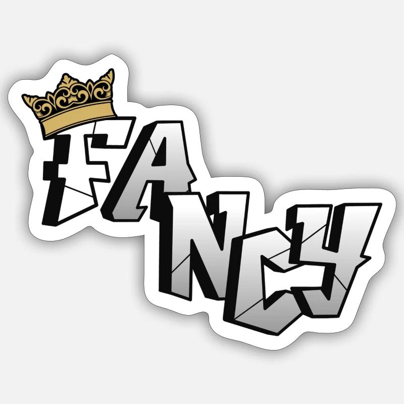 Fancy / stylisch Sticker Größe S (10 x 10 cm)