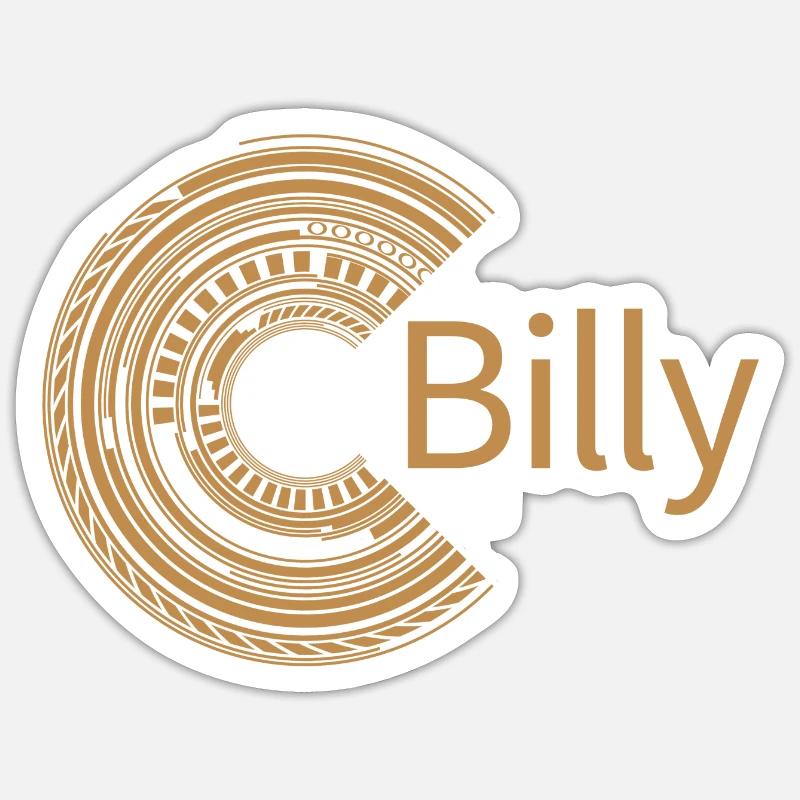 For Billy - Sticker size S (10 x 10 cm) - white matte