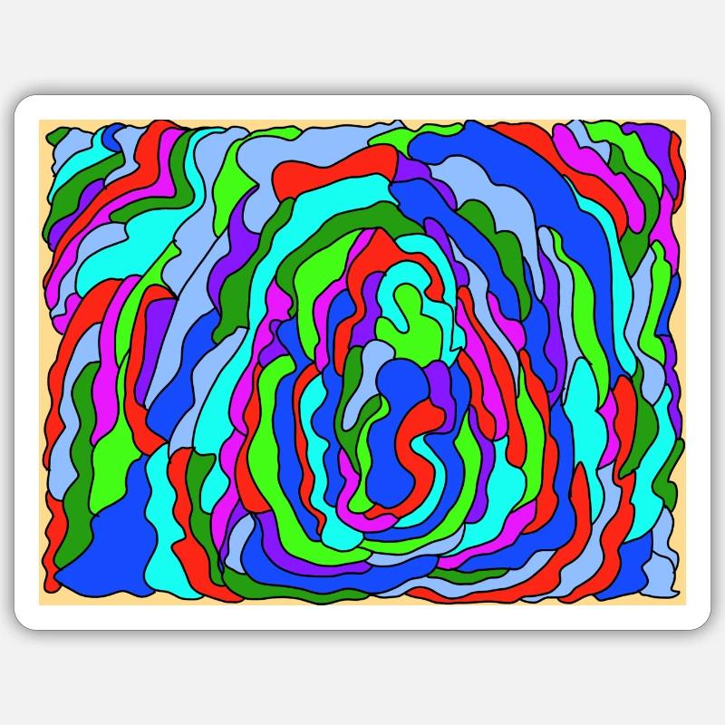 Durcheinander Sticker Größe S (10 x 10 cm)