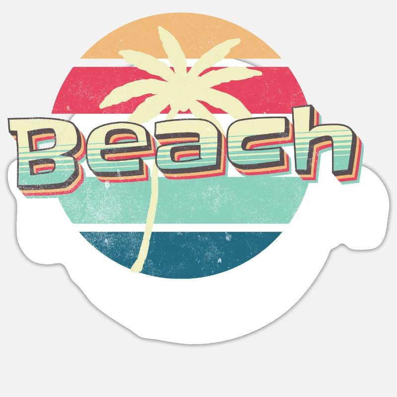 Beach Breeze - Sticker size S (10 x 10 cm) - white matte