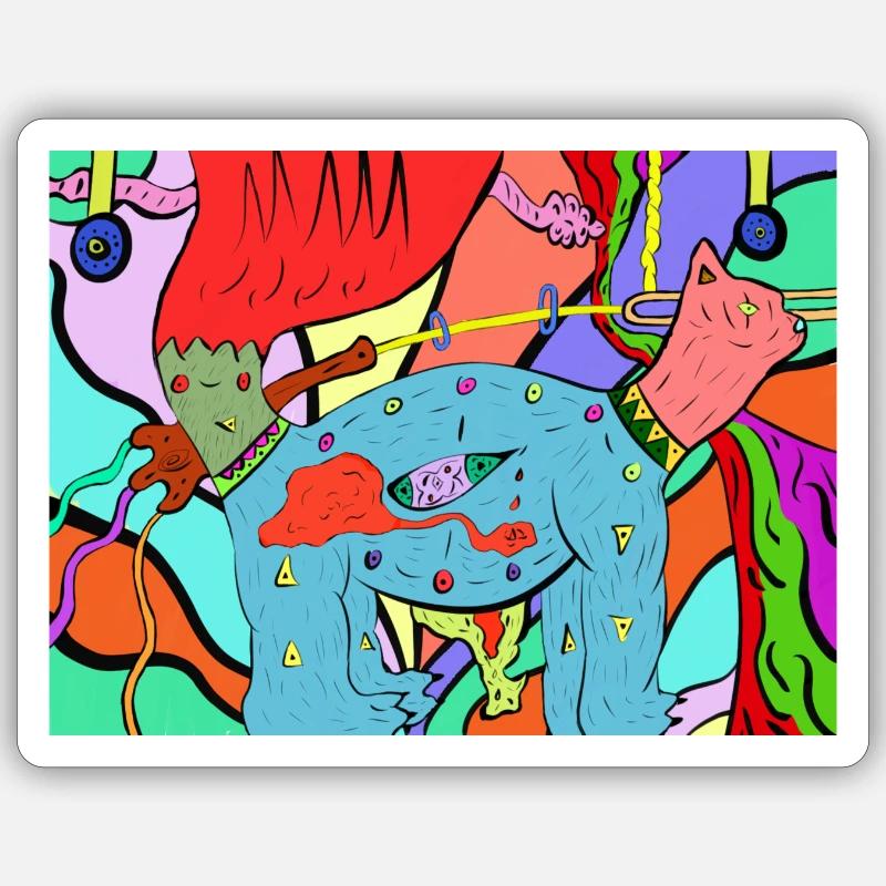 Sticker Größe S (10 x 10 cm) - 