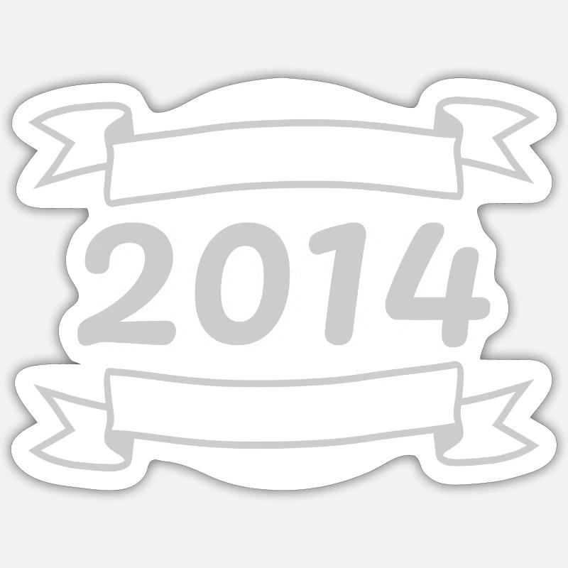 Oldtimer 2014 - Sticker Größe S (10 x 10 cm) - Mattweiß