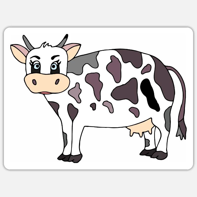 Vache Sticker taille S (10 x 10 cm)