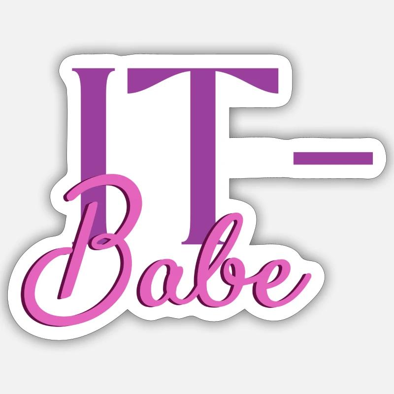 IT-Babe Sticker size S (10 x 10 cm)
