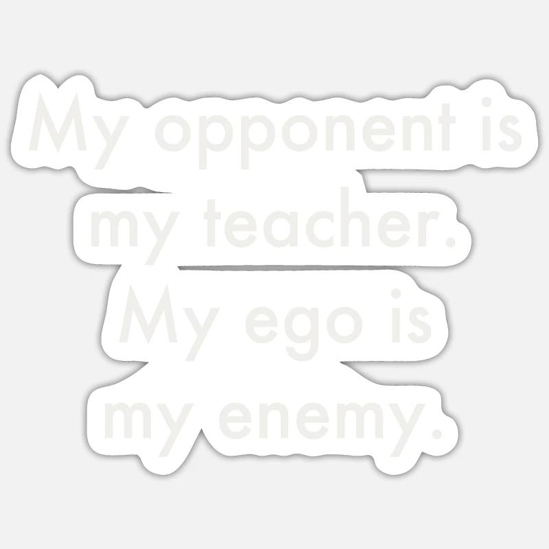 Enseignant et ennemi Sticker taille S (10 x 10 cm)