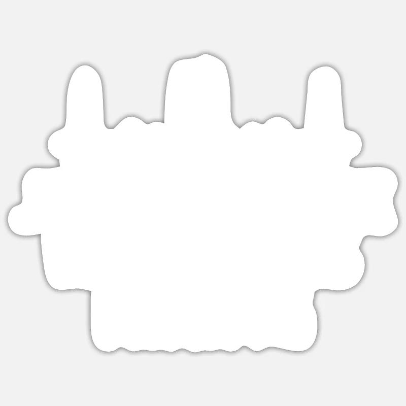 Klettern Kletterer Hiking Sprüche Geschenk - Sticker Größe S (10 x 10 cm) - Mattweiß