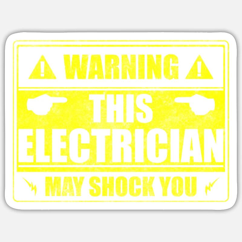 Electricité Profession Volt Blitz Sticker taille S (10 x 10 cm)