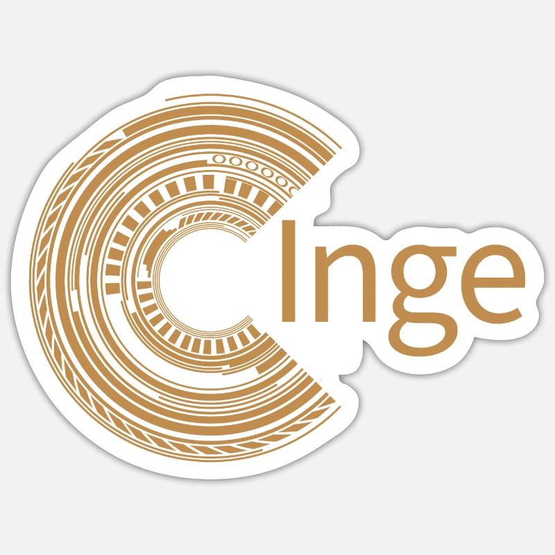 For Inge - Sticker size S (10 x 10 cm) - white matte