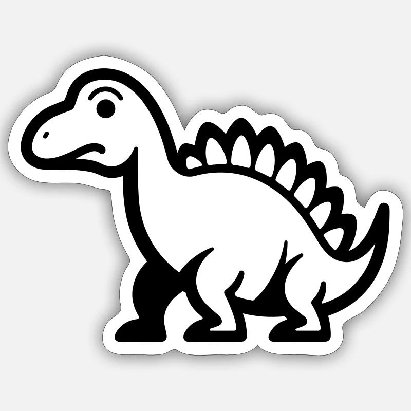 Dinosaur - Sticker size S (10 x 10 cm) - white matte