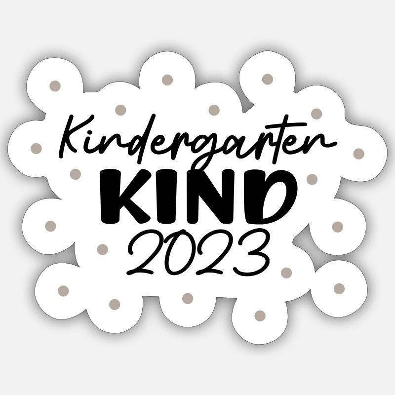 Kindergartenkind 2023 - Sticker Größe S (10 x 10 cm) - Mattweiß