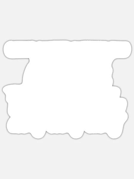 Maus Mäuse Rennmaus - Sticker Größe S (10 x 10 cm) - Mattweiß