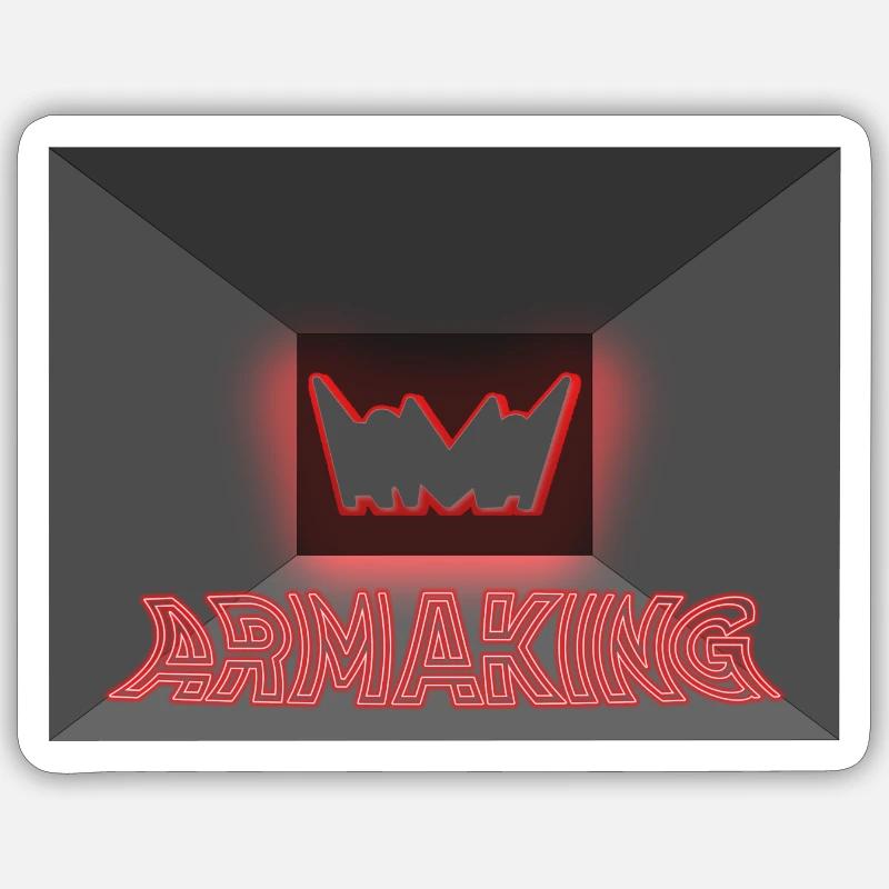 Armaking 2022 - Sticker taille S (10 x 10 cm) - blanc mat