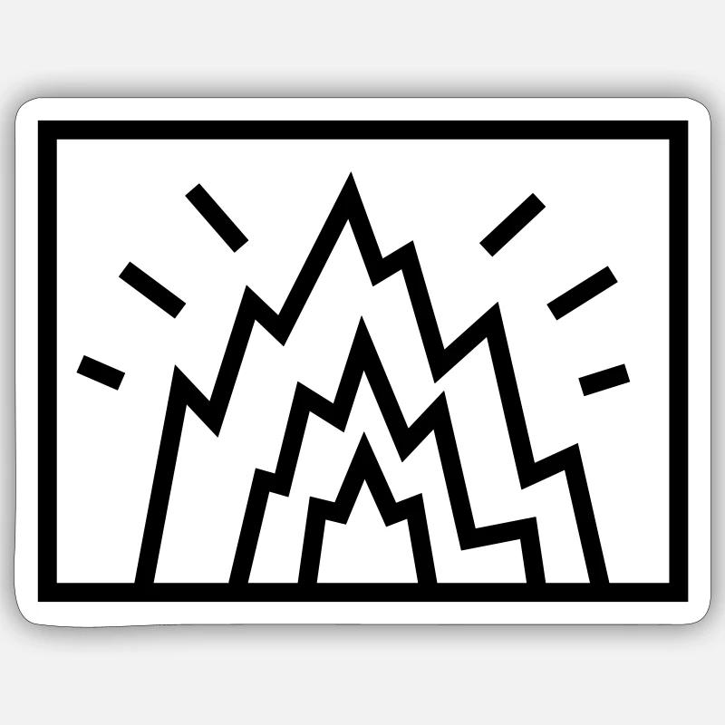 Sicht auf die Welt - Explosion Sticker Größe S (10 x 10 cm)