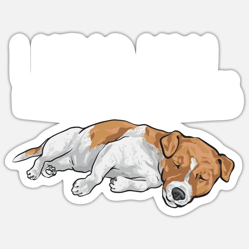 Jack Russell Terrier - Sticker størrelse S (10 x 10 cm) - mat hvid