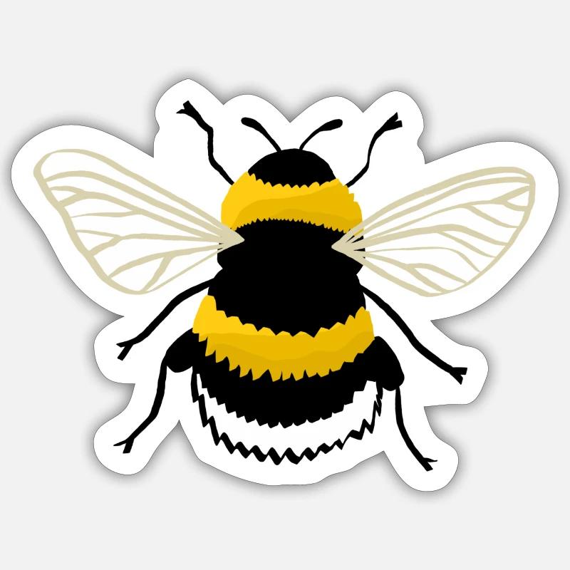 Bumbleebee - Sticker size S (10 x 10 cm) - white matte