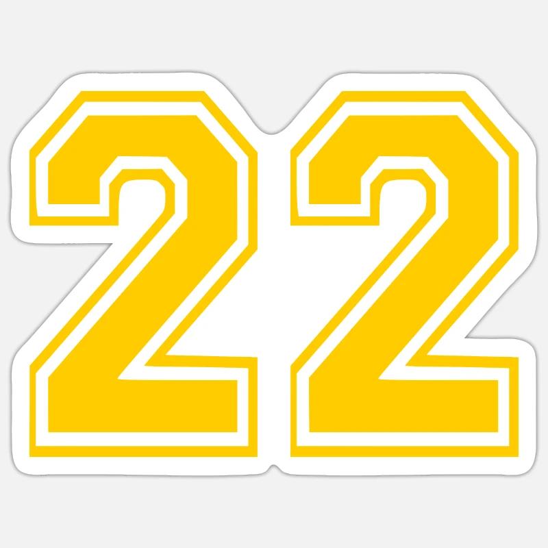 22 - Sticker size S (10 x 10 cm) - white matte