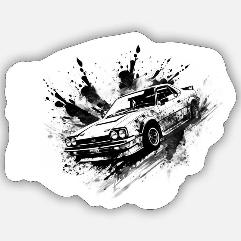 Dérive blanche - Sticker taille S (10 x 10 cm) - blanc mat
