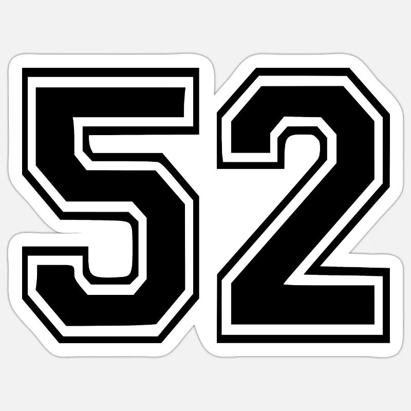 52 - Sticker size S (10 x 10 cm) - white matte