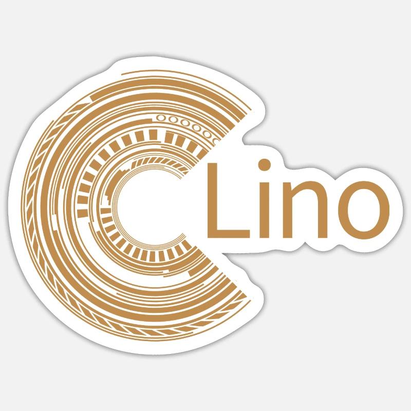 Pour Lino - Sticker taille S (10 x 10 cm) - blanc mat
