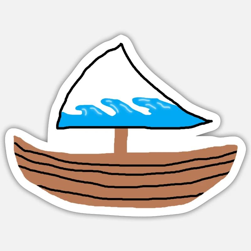 BABABOOT - Sticker Größe S (10 x 10 cm) - Mattweiß