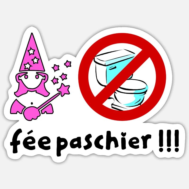 Fée pas chier Sticker taille S (10 x 10 cm)