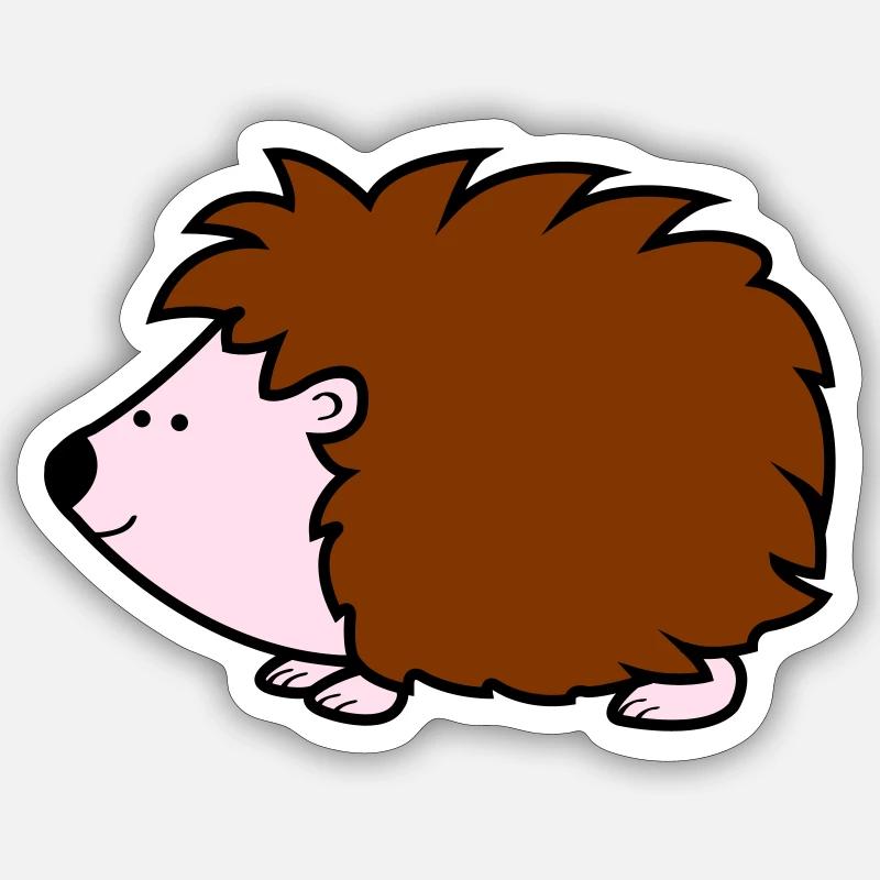 hedgehog Sticker size S (10 x 10 cm)