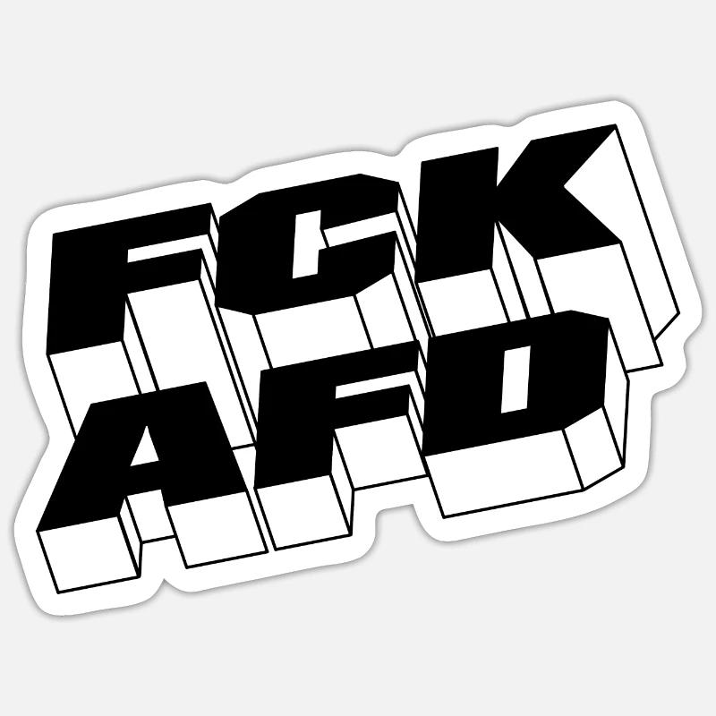 FCKAFD Sticker Größe S (10 x 10 cm)