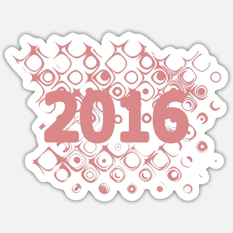 Witzig 2016 - Sticker Größe S (10 x 10 cm) - Mattweiß