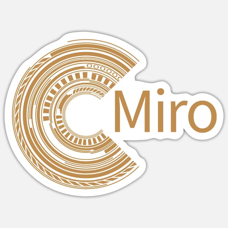 For Miro - Sticker size S (10 x 10 cm) - white matte