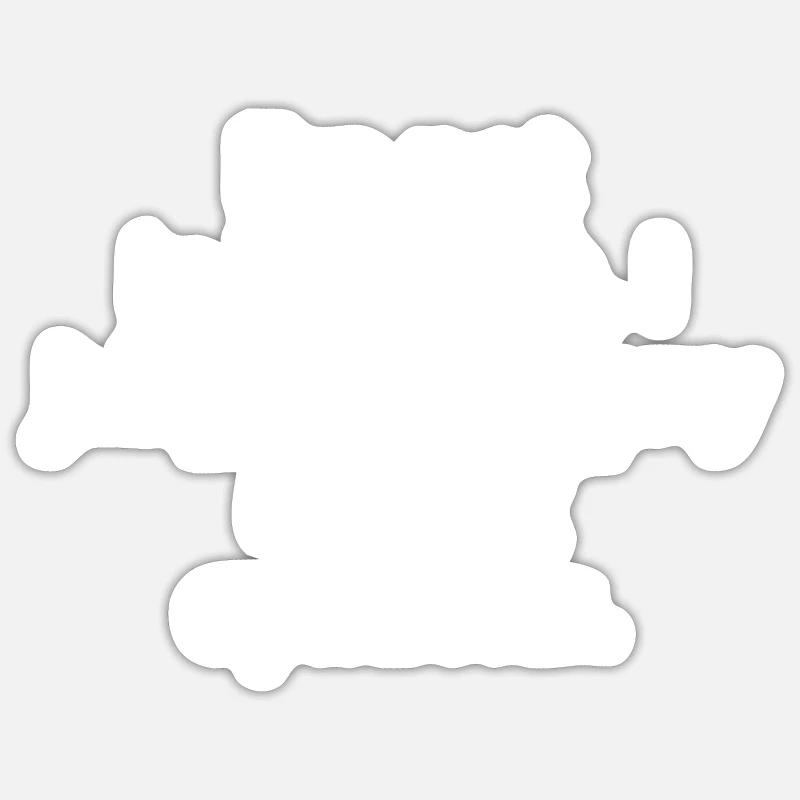 Indecisive light text - Sticker size S (10 x 10 cm) - white matte