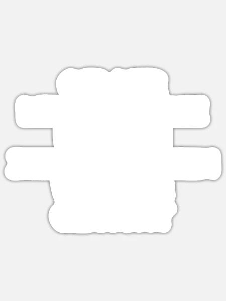 Paintball Airsoft - Sticker Größe S (10 x 10 cm) - Mattweiß