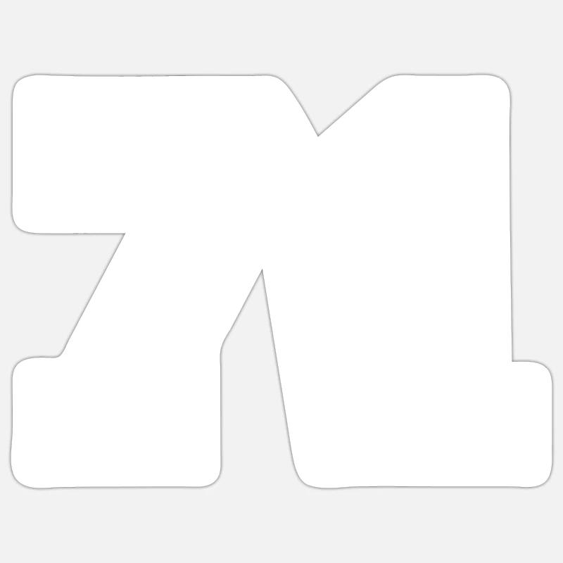 71 - Sticker taille S (10 x 10 cm) - blanc mat