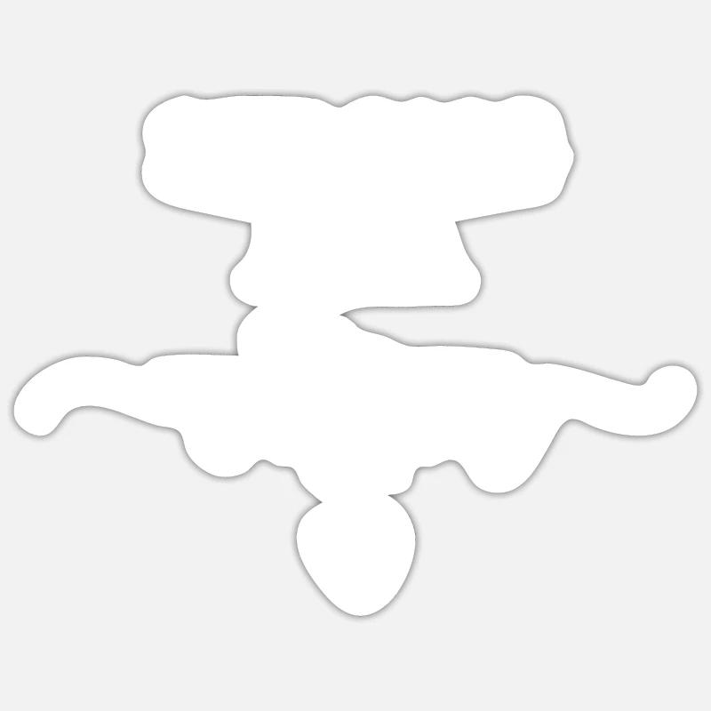 Stark als Mutter Sticker Größe S (10 x 10 cm)